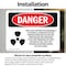 Signmission Radiation & Laser Sign, 5 in H x 7 in W, Vinyl Decal, Rectangle OS-2PACK-DS-D-57-L-2527 - alternate 3